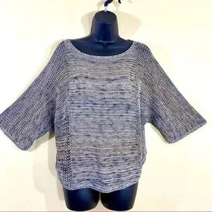 212 New York Gray Half Sleeve Pullover Sweater